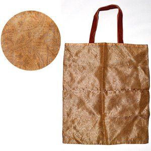 NWOT Shimmery India-Inspired Tote w/ Woven Pattern